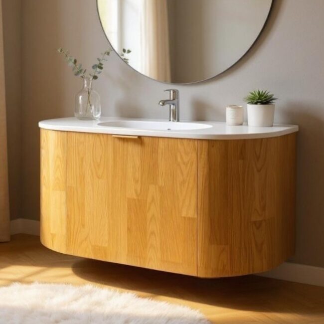 36 floating bathroom vanity oak