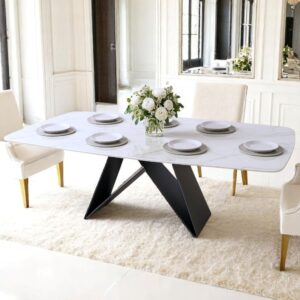 79-inch-dining-table-Sintered-stone-set-for-6-8-10-luxury-marble-top-and-black-base