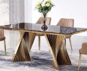 Florence 79" ultra-modern dining table with a sleek sintered stone top (8 People)