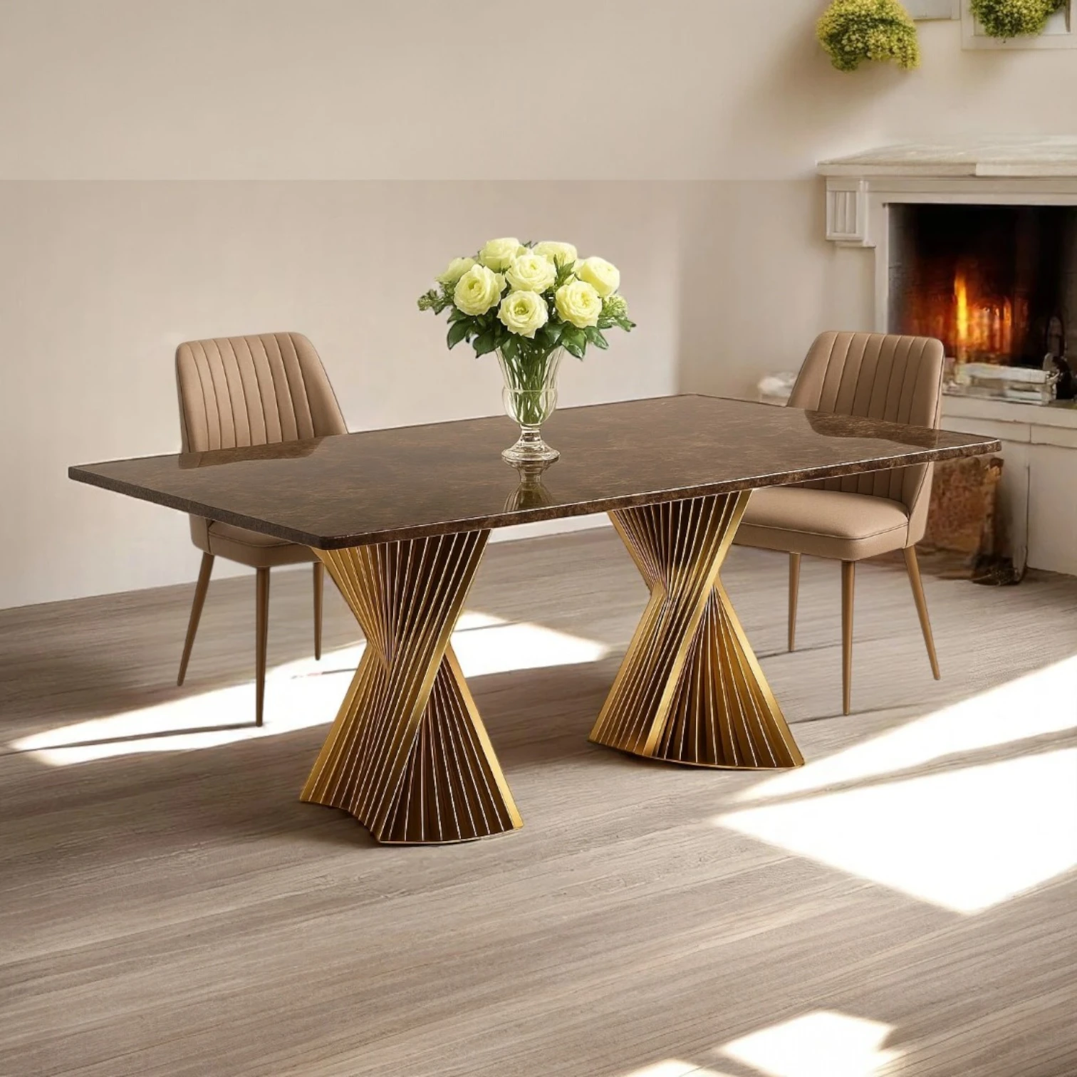 sintered stone dining table for office , kitchen