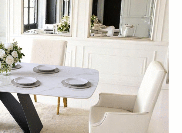 Contessa 79" Luxury Designer Sintered Stone Dining Table 8-10 People - Image 4