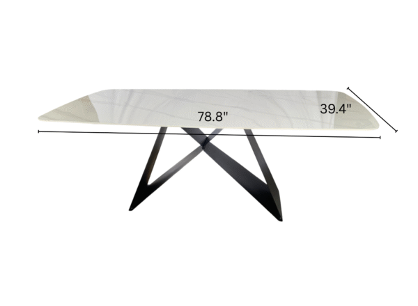 Contessa 79" Luxury Designer Sintered Stone Dining Table 8-10 People - Image 3