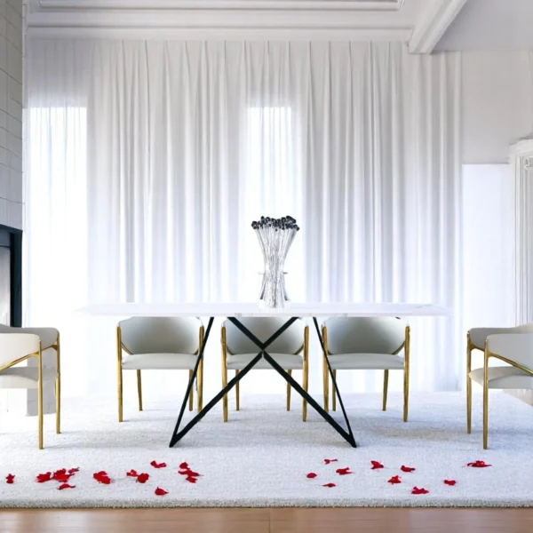 Contessa 79" Luxury Designer Sintered Stone Dining Table 8-10 People - Image 2