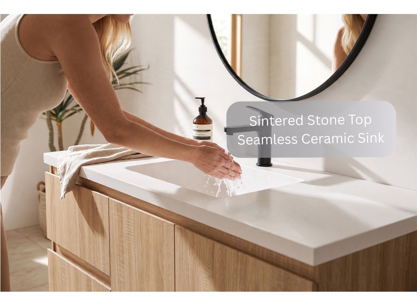 Silvana 48" Floating Bathroom Vanity (Natural Oak)