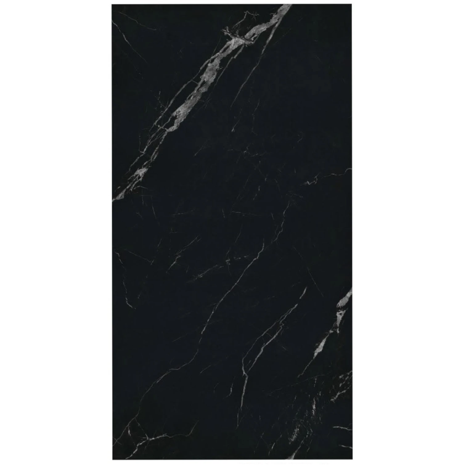 Black sintered stone slab 8x4