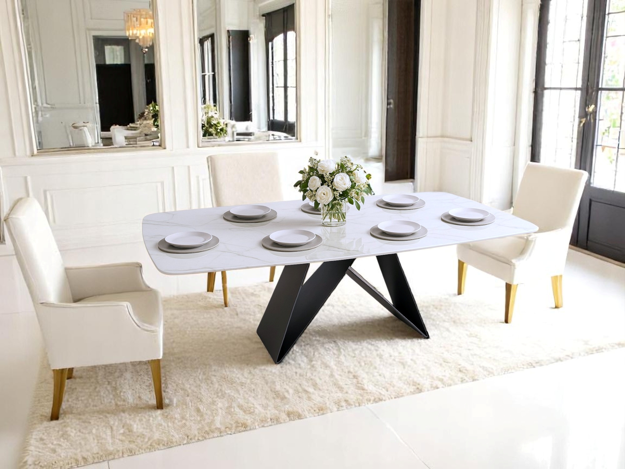 Essencia Boutique Sintered Stone Dining Table Contessa